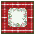 Mahjong Mat - Winterberry Plaid