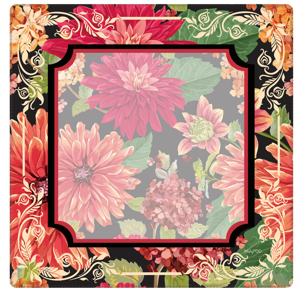 Mahjong Mat - Vintage Blooms - IN STOCK NOW