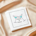 Cocktail Napkins - Mahjong and Martinis - Aqua