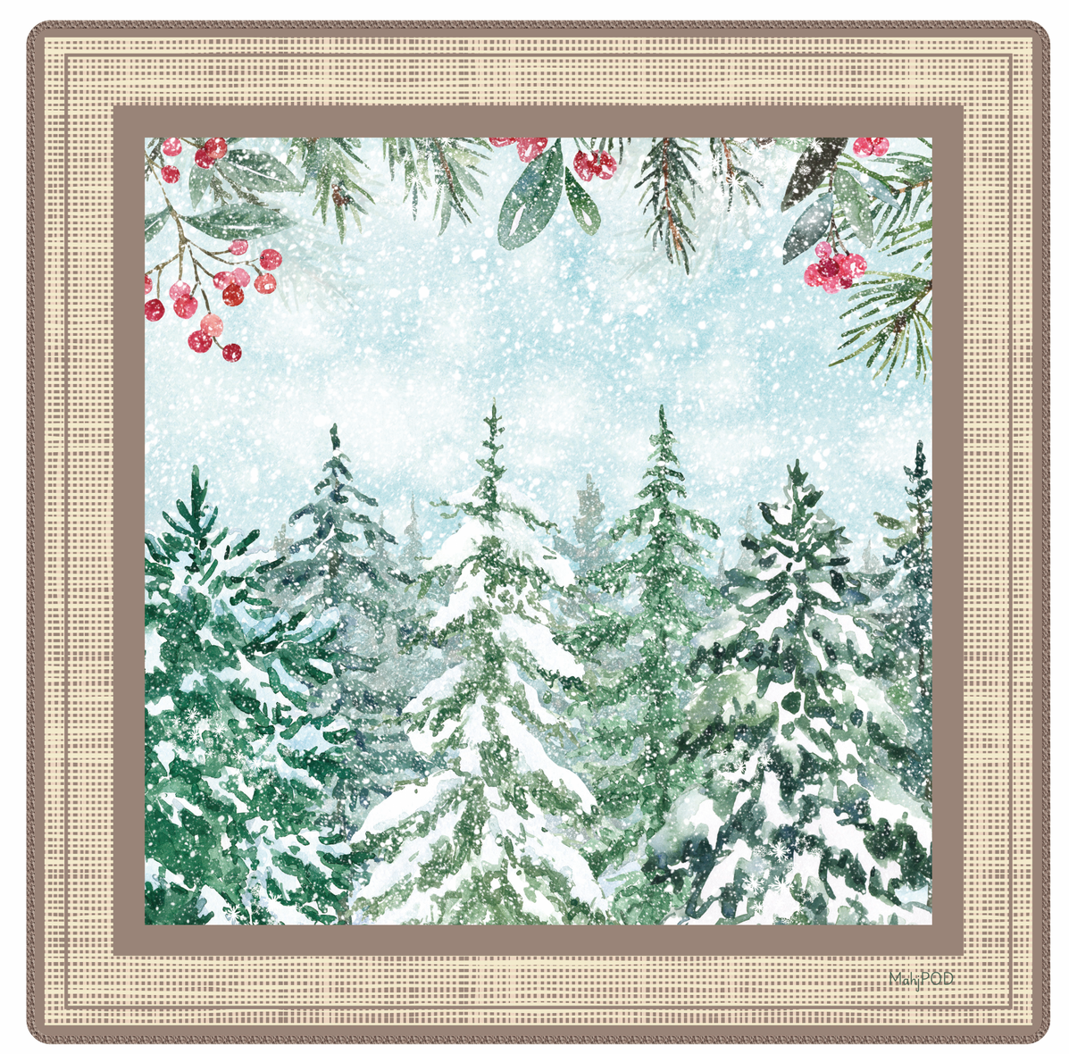 Mahjong Mat - Home For Christmas - IN STOCK NOW