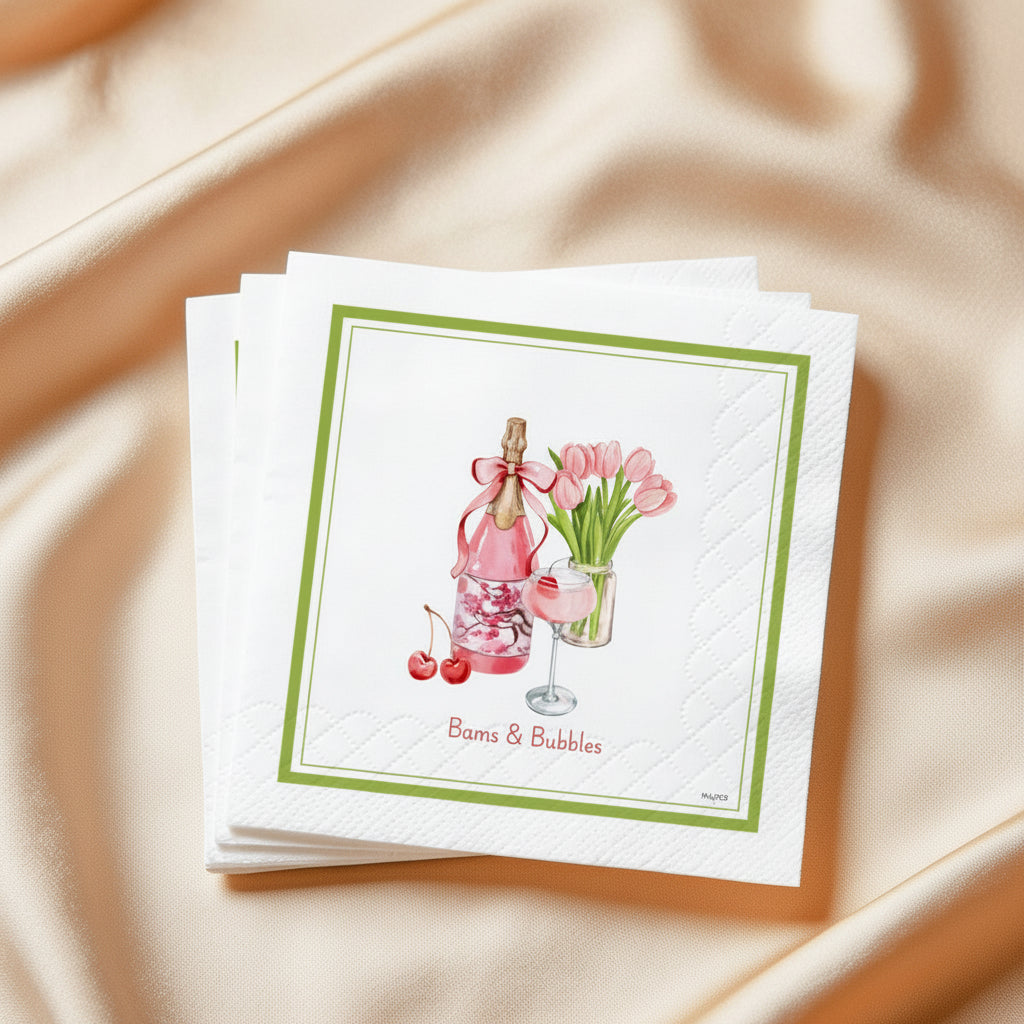 Cocktail Napkins - Bams & Bubbles