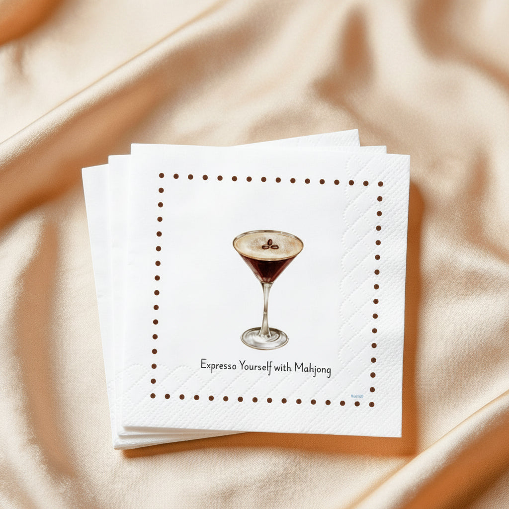 Cocktail Napkins - Expresso Yourself with Mahjong